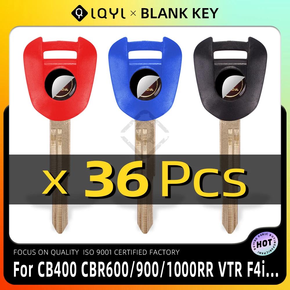 

36Pcs Blank Key Motorcycle Replace Uncut Keys For HONDA CBR600RR CBR1000RR CBR900RR CBR954RR VTR1000 NC700 CB400 CBR600 F4 i