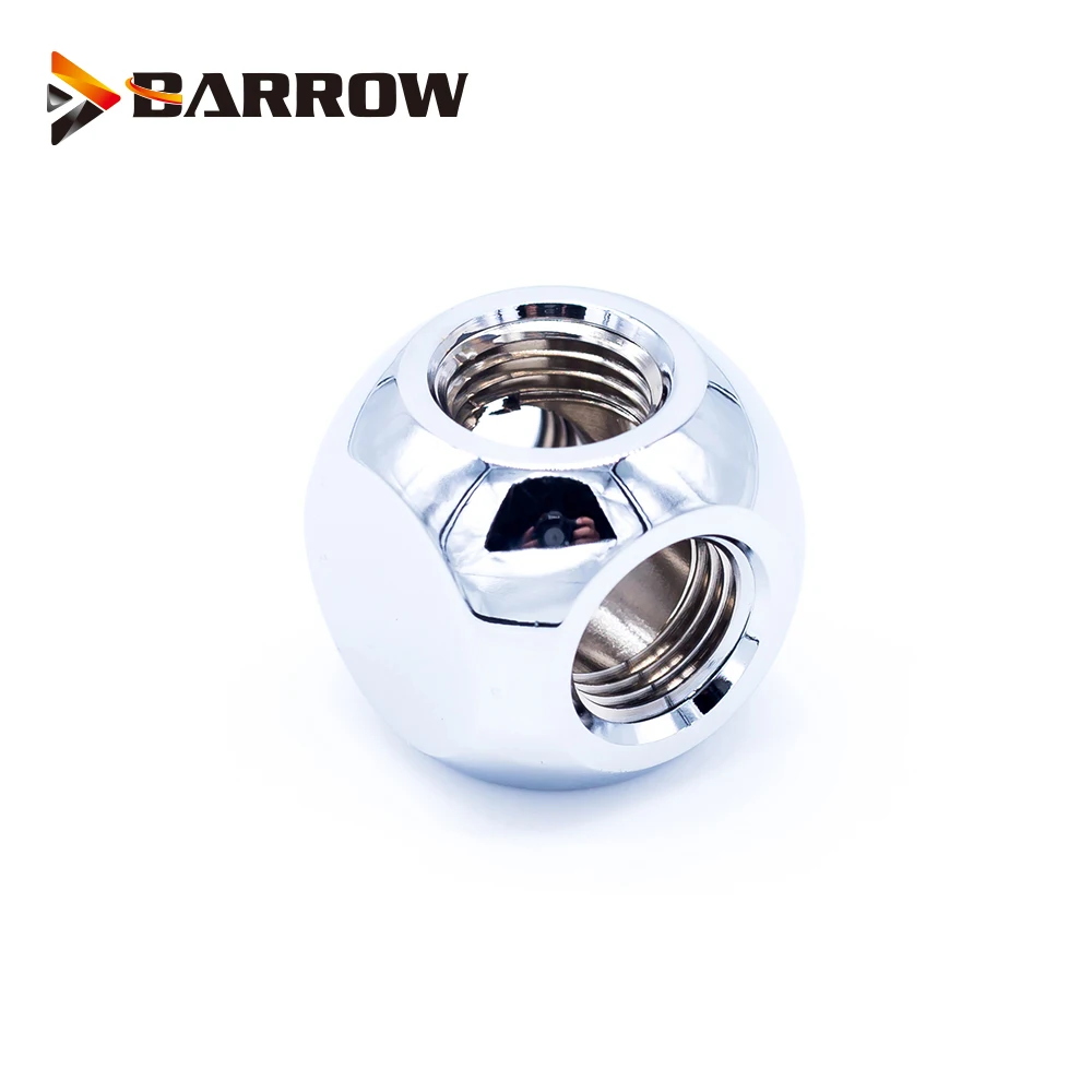Курган X3-Way X4-Way кубические адаптеры G1/" 3 путь/4 Путь водяного охлаждения аксессуары кулер 3-полосный черный Сивер золото Металлический фитинг