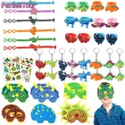 Дино вечерние Декор брелки с динозаврами наклейки кольца Браслеты Временные татуировки для Толстовка динозавр для мальчиков, тематические День рождения вечерние поставки