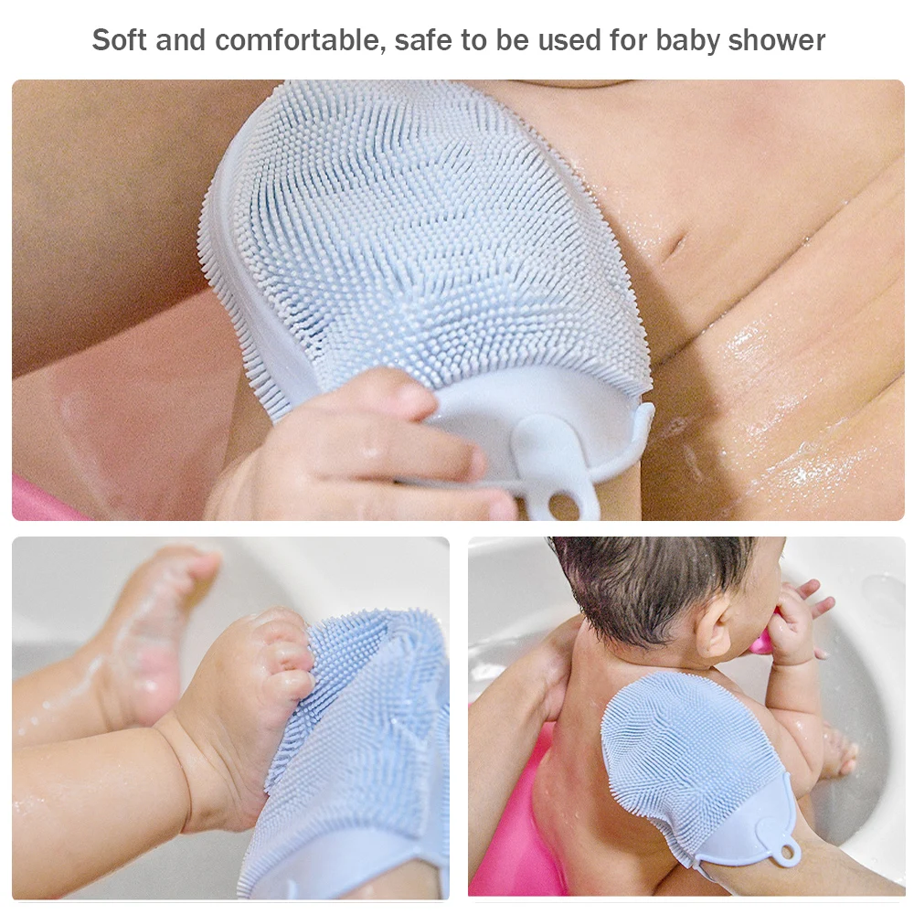 

Bathroom Cleaning Brush Gloves Premium TPE Dishwashing Gloves Fruit Vegetable Clean Scrubber Reusable Brush for Dishes Kitchen