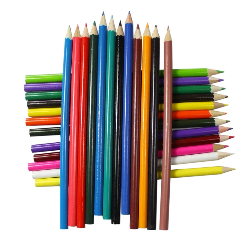 12 шт./компл. DIY деревянный цветной карандаш дерево искусственный цвет для детей