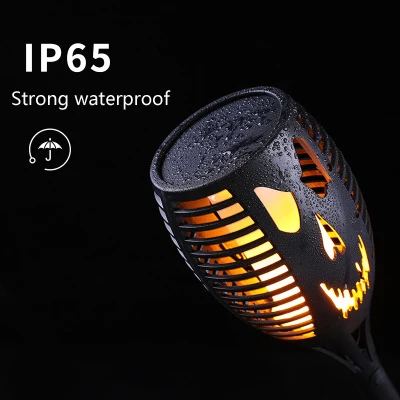 Черный светодиодный фонарик ABS гримана 3 7 в на солнечной батарее IP65