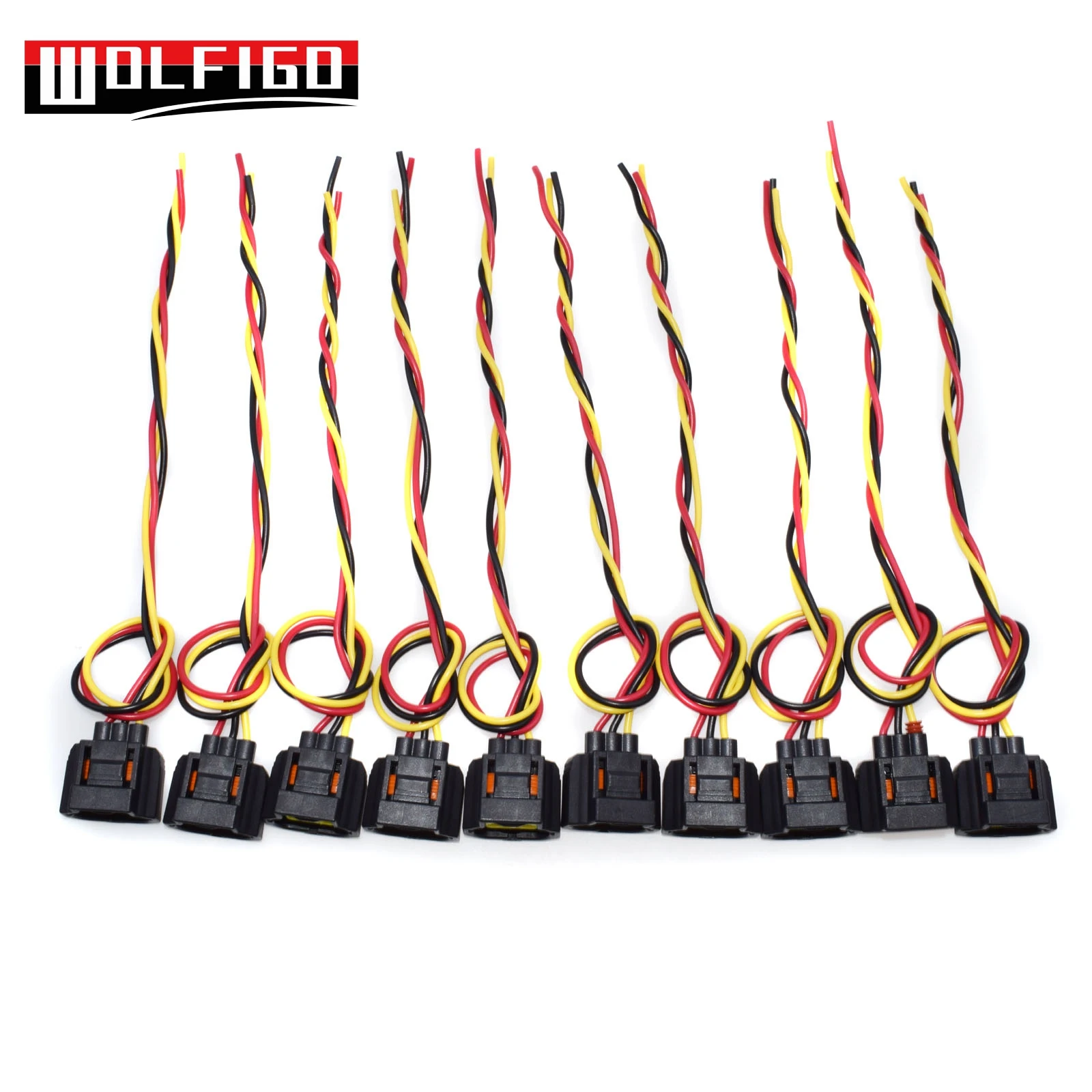 WOLFIGO 1 шт./10 шт. новый уплотненный соединитель шлейки разъем датчика 3 контактный