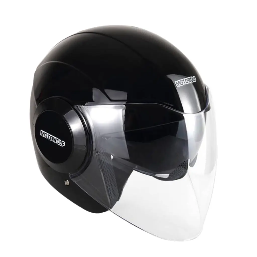 

Motorbike Motocross Modular 3/4 Open Face Flip Up Double Lens Helmet