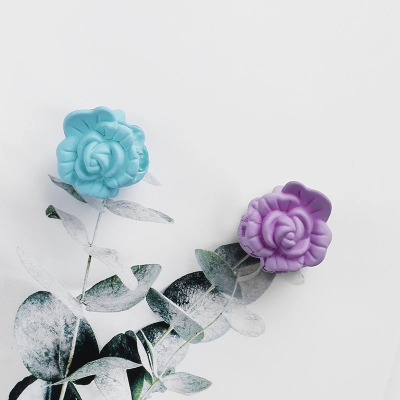 

20pcs Colorful Small Hair Clips Clamp Rose Flower Hairpins Children Baby Barrette Jaw Hair Accessories for Women Girls Hairgrip