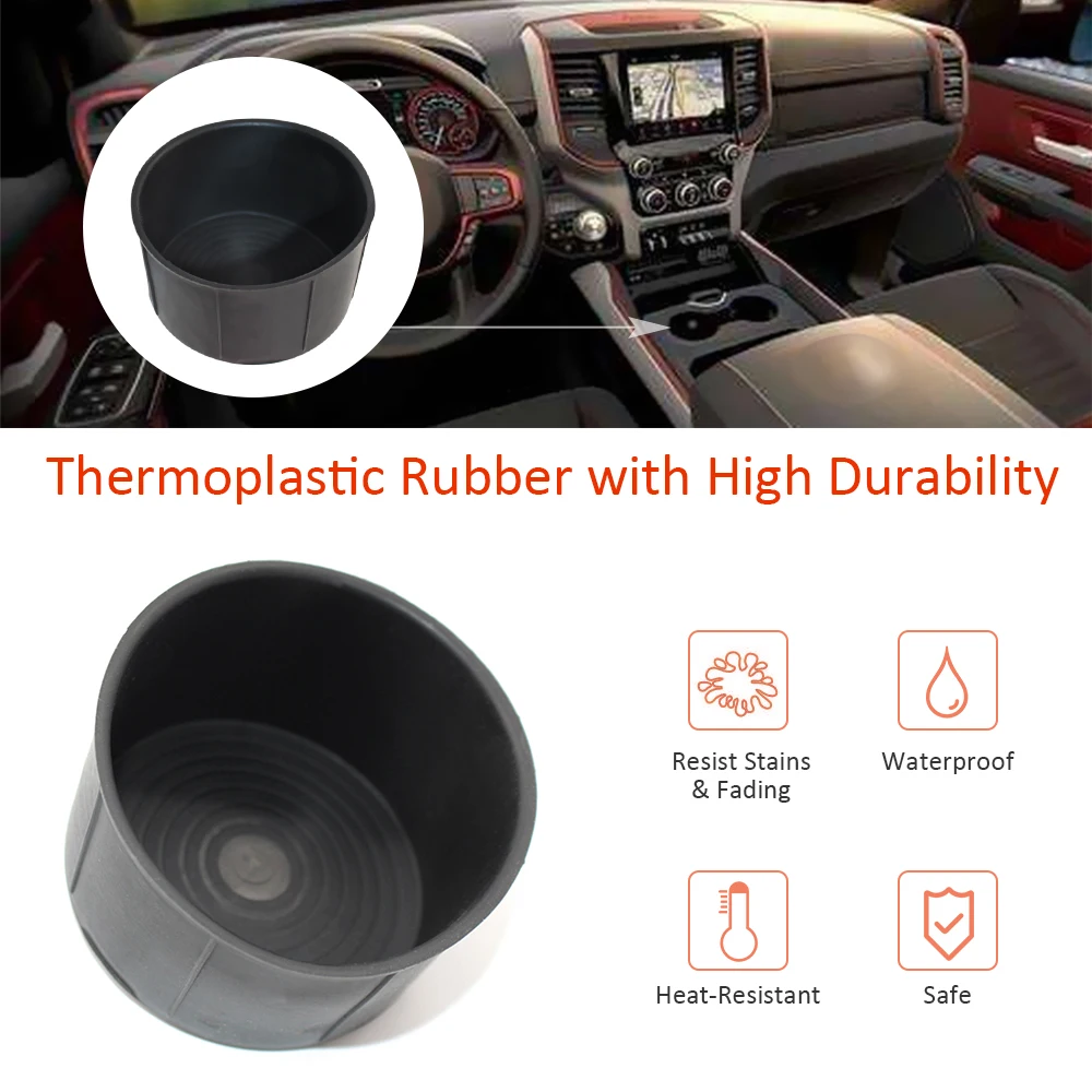 Автомобильный резиновый подстаканник вставка подходит для DODGE ram 1500 2009 2016 Dodge