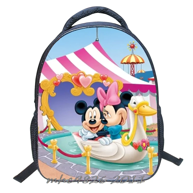 Рюкзак для мальчиков и девочек мультяшный ранец с изображением Минни Микки Мауса