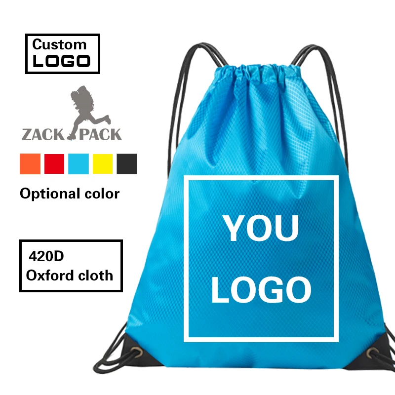 Zackpack 420D Оксфордский рюкзак с принтом оптовая продажа сумка на шнурке