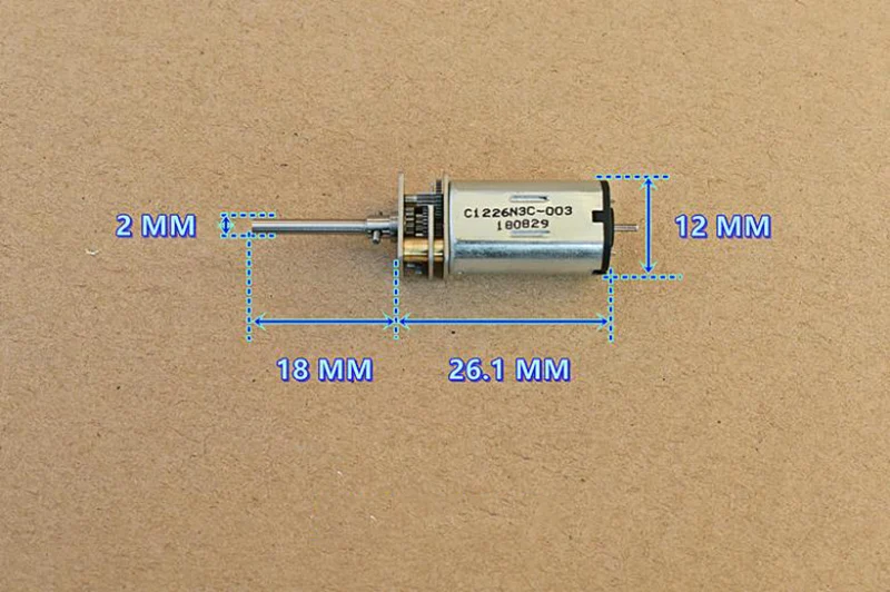 Mini N30 полностью Металлическая фотомагнитола 3 В 5 в 7 1590 об/мин 18 мм Длинный