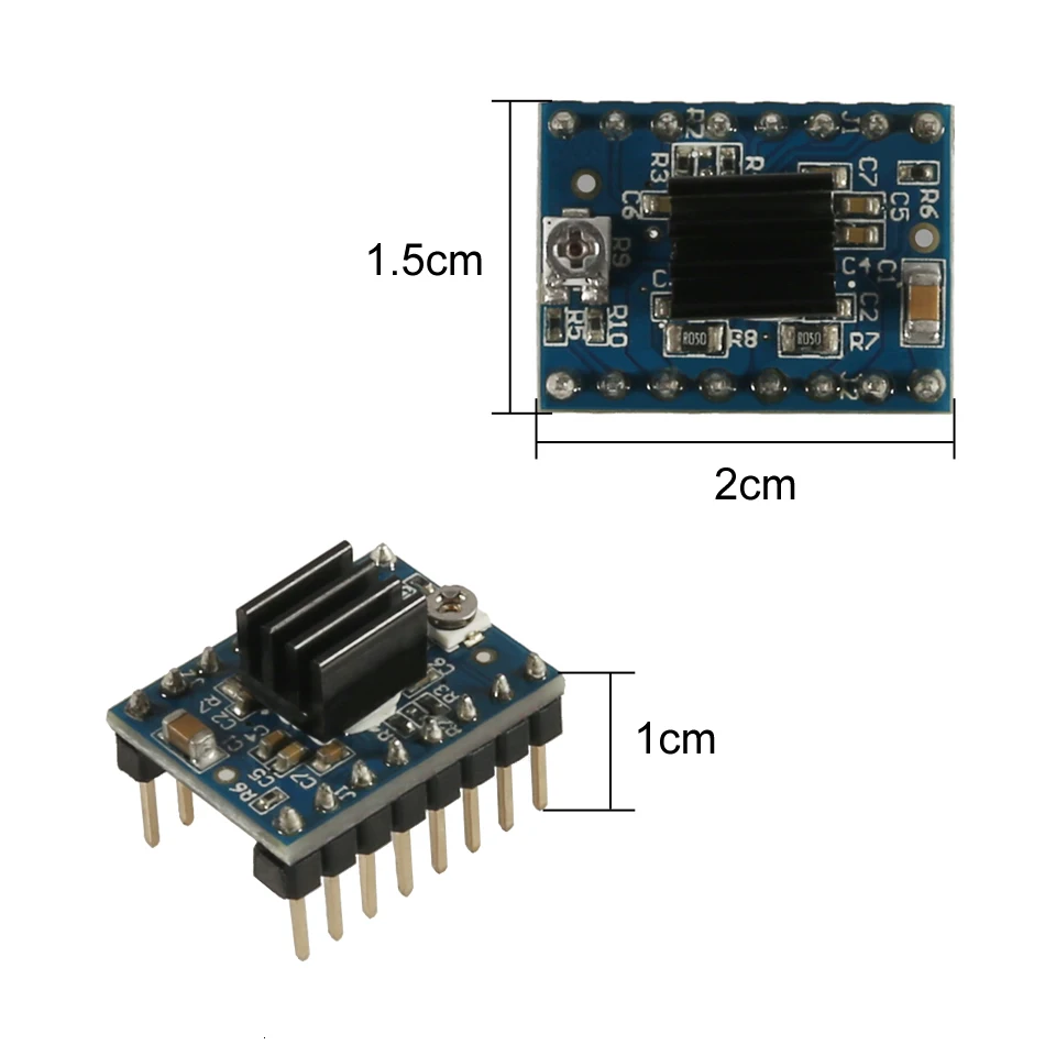 3D принтеры StepStick DRV8825 Драйвер шагового двигателя постоянного тока с радиатором