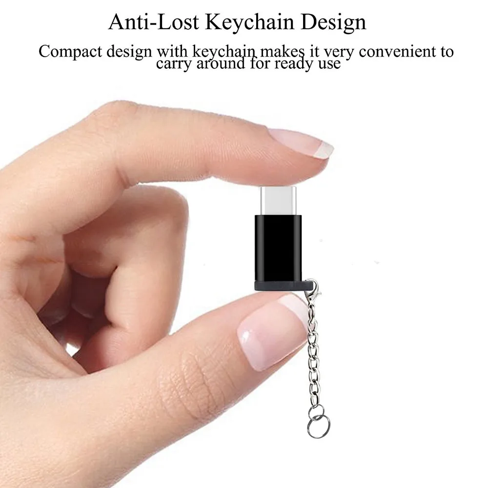 Адаптер-переходник Besegad с Micro USB Мама на Type C папа 5 шт. | Мобильные телефоны и