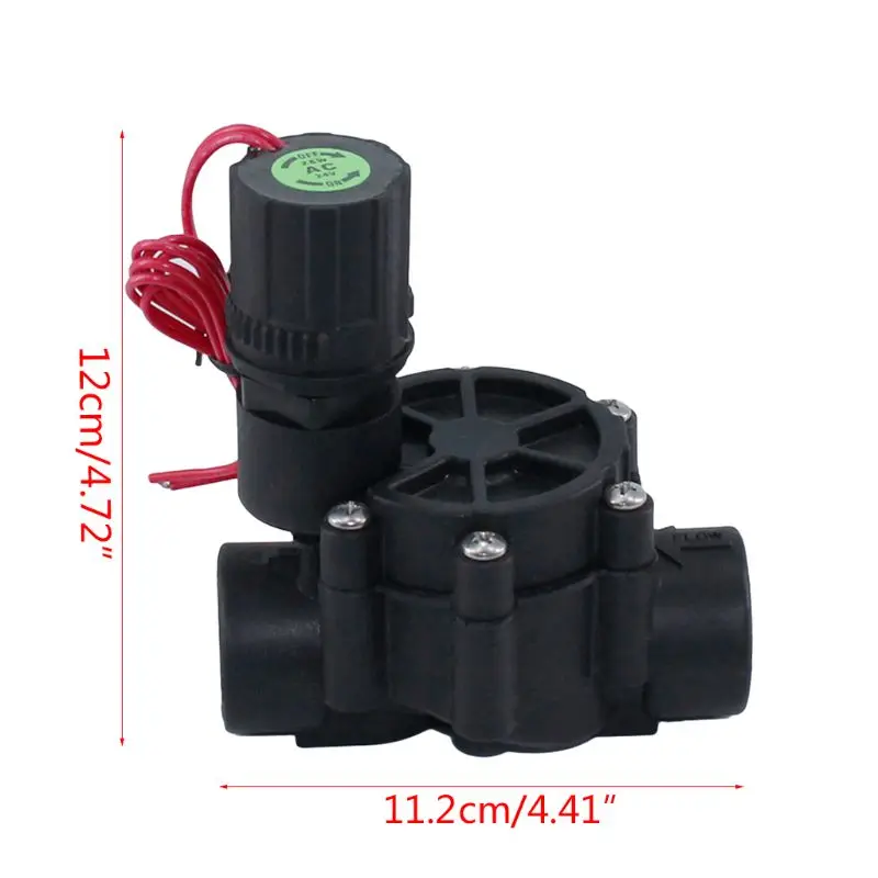 

3/4" 1" Normally Closed Solenoid Valve 220V/24V Nylon Water Valve for Garden