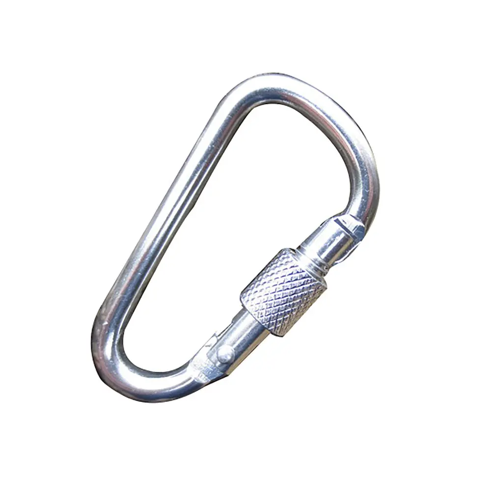 

D-Lock Aluminum Alloy Carabiner Outdoor Safety Buckle Color Thread Lock Fashion Professional