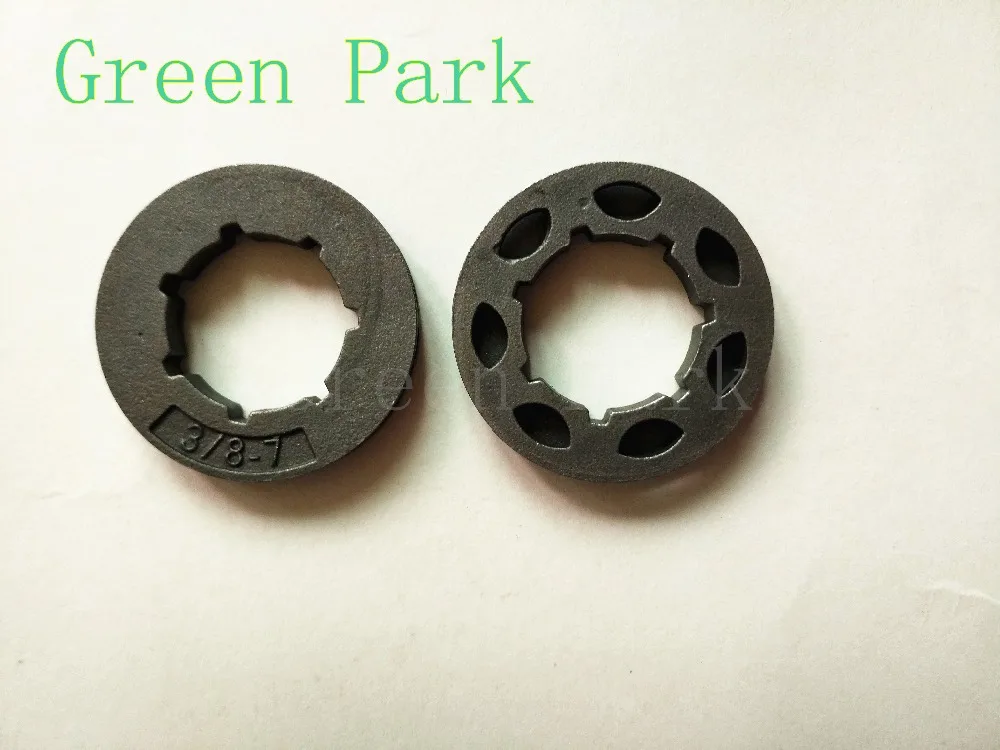 

10 шт., Звездочка для барабана 4500 5200 дюйма, 7 зубьев для китайских цепных пил 3/8 45CC 52CC 58CC