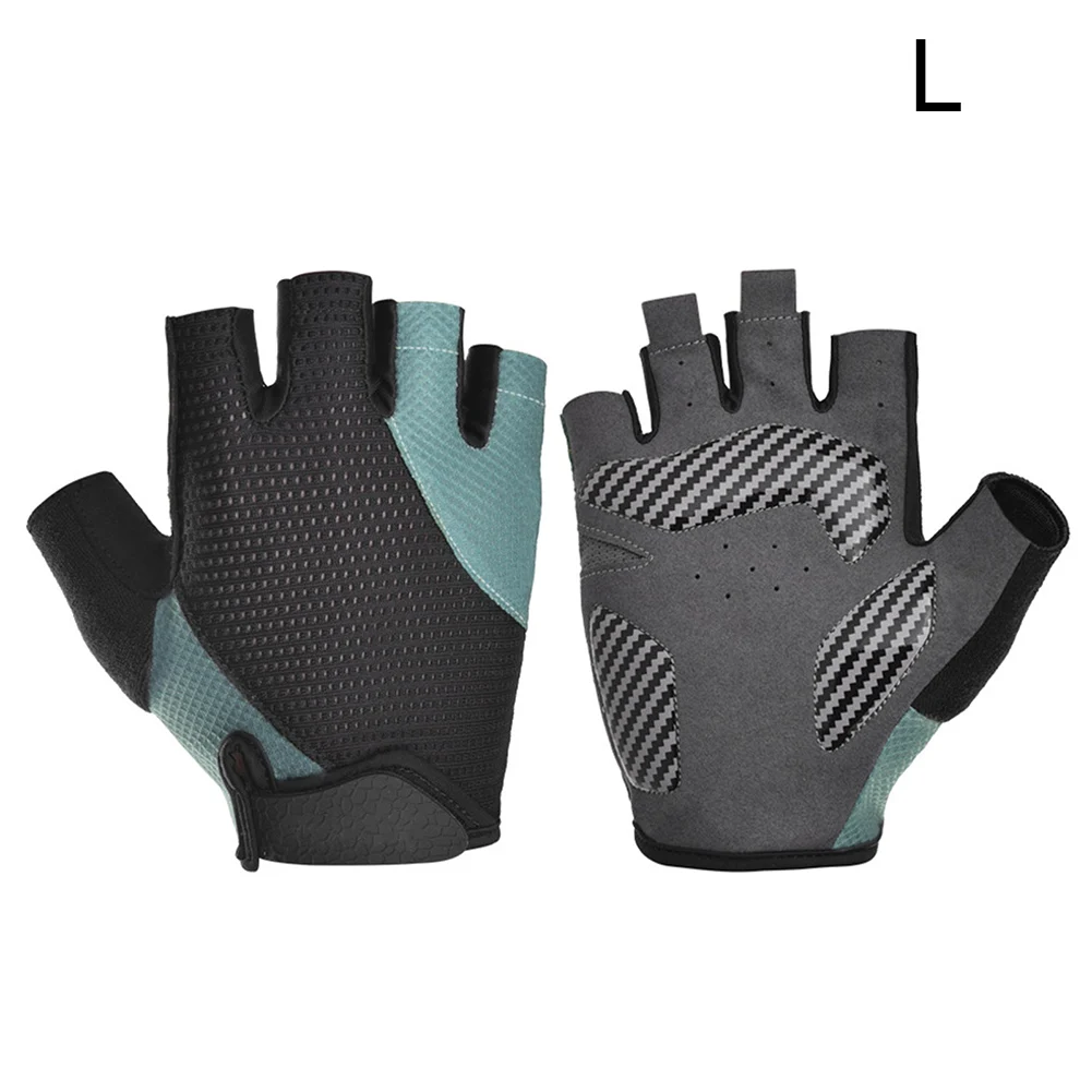

1pair Adult Breathable Bicycle Casual Half Finger Quick Drying Anti Slip Outdoor Sports Accessories Climbing Cycling Gloves
