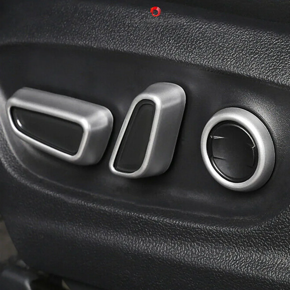 

ABS Matte Inner Car Seat Adjustment Button Cover 6pcs For Toyota RAV4 2019-2021 Button Decoration