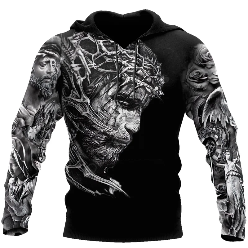 

Christian Jesus 3D All Over printed Hoodies Sweatshirt zipper hoodies women For men Pullover Cosplay Costumes 02