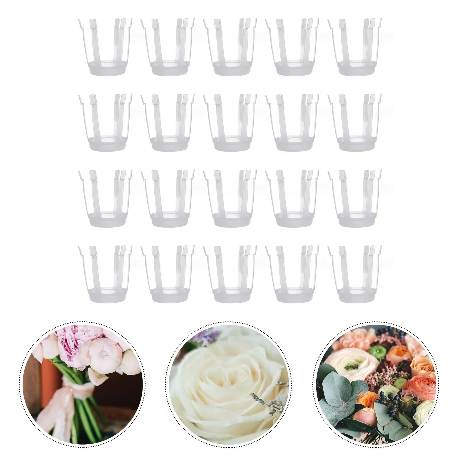

20PCS Flower Bouquet Fixed Base Sturdy Flower Packaging Stand Base