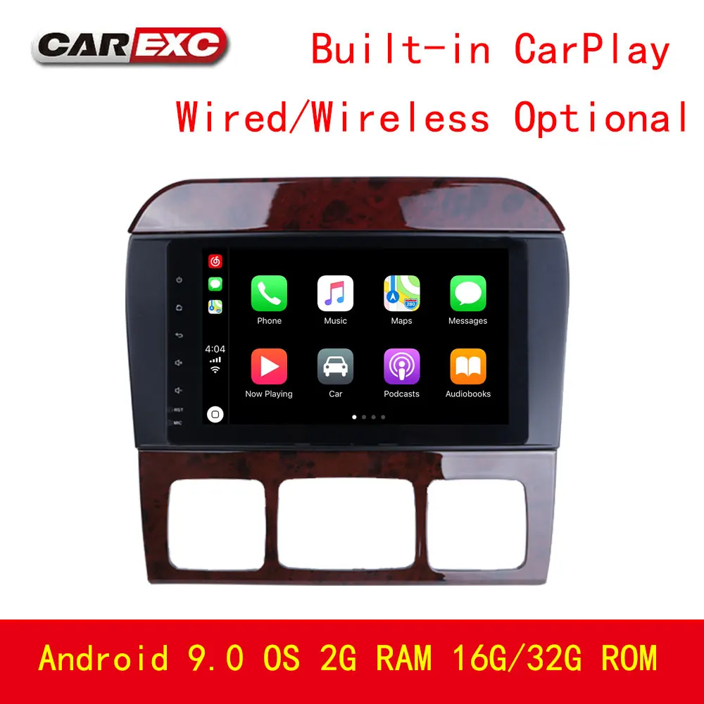 8 дюймов Android 9 0 CarPlay автомобильный dvd плеер для Benz S Class S400 S420 S430 S500 CL600 Wifi TPMS