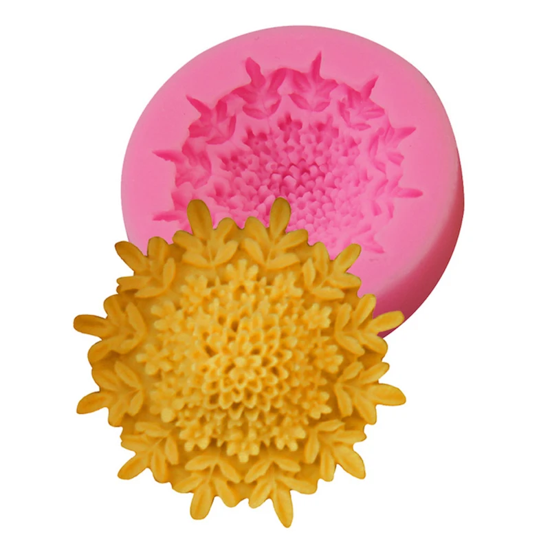 Flower Anemone Silicone Fondant Actinian Soap 3D Cake Mold Cupcake Jelly Candy Chocolate Decoration Baking Tool FQ3265 | Дом и сад