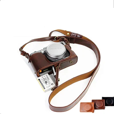 

Retro Color Luxury Digital Camera PU Leather Case Genuine leather Bag box for Fujifilm Fuji x100v X-100V Protective sleeve Cover