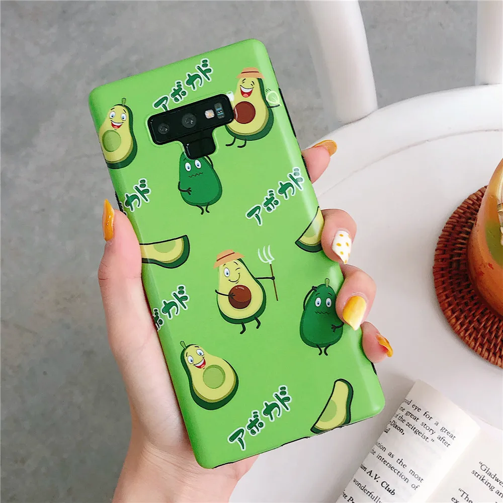 LPWZHMG милый чехол для телефона авокадо samsung Galaxy S10 S9 S8 Plus Note 8 9 мятный зеленый