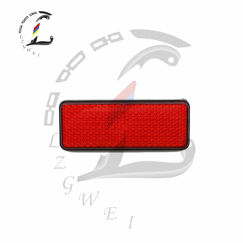 Светоотражающие полосы для мотоцикла 2 шт. универсальные красные прямоугольные