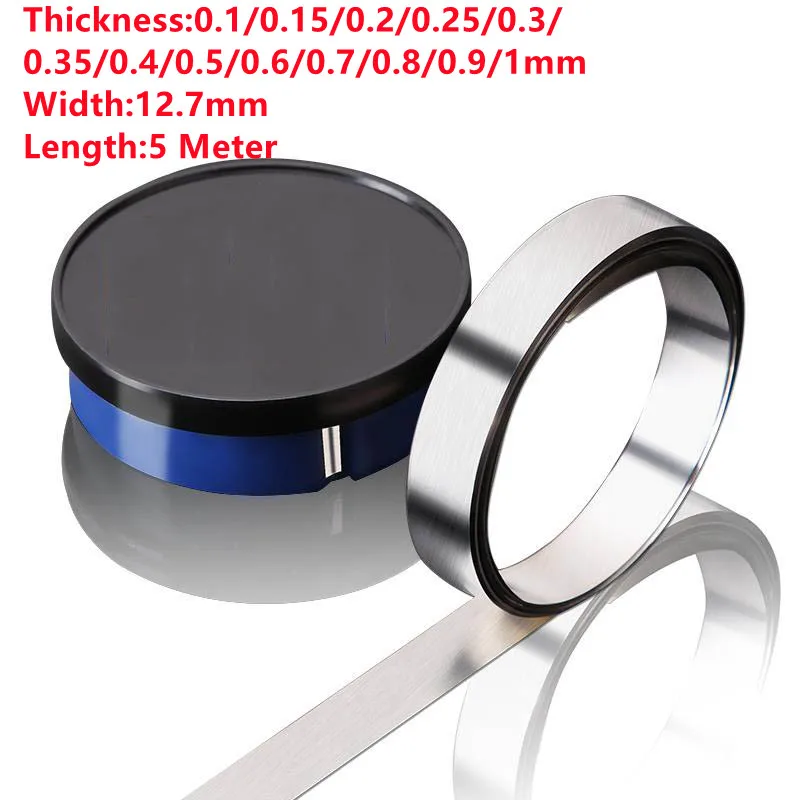 

0.1/0.15/0.2/0.25/0.3/0.35/4/5/6/7/8/9/1mm Thickness Stainless Steel Sheet Gap Gasket Plate Foil Strip 12.7mm Width 5 Meter Long