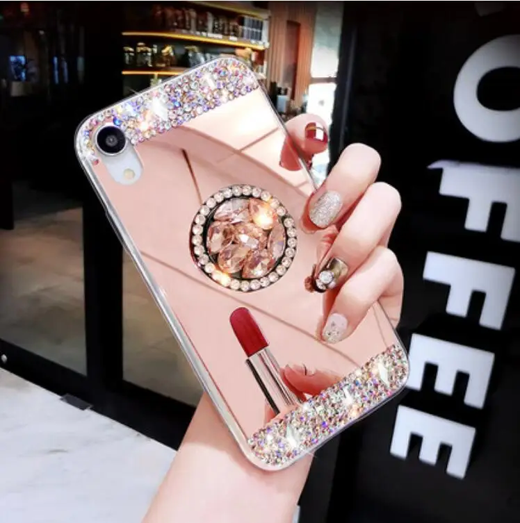 Драгоценный камень бриллиант зеркальный чехол для телефона samsung Примечание 10