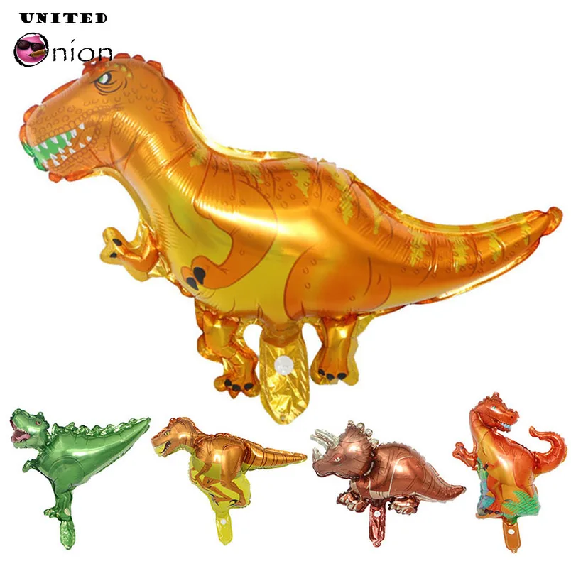 2019 1 шт. динозавр шары костюм шагающего динозавра Raptor Фольга воздушные мультфильм