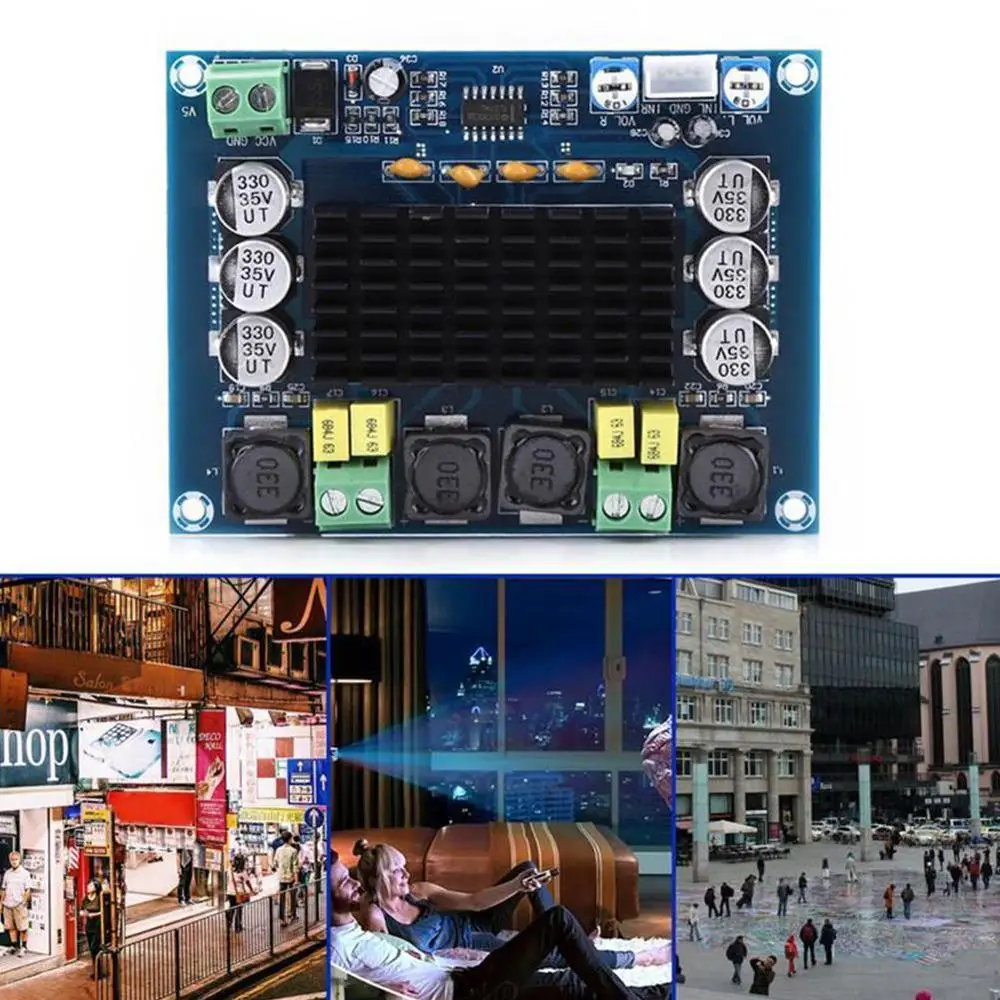 Высокомощный модуль цифровых усилителей TPA3116D2 двухканальная плата звук 2*120 Вт