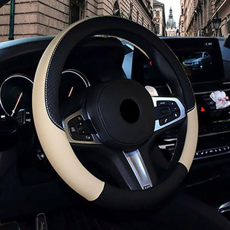 WLMWL кожаный чехол рулевого колеса автомобиля для Geely все модели Emgrand EC7 X7 FE1