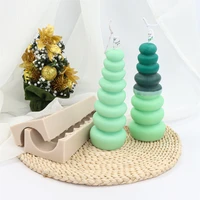 overlap size circle silicone candle mold for diy handmade aromatherapy candle plaster ornaments soap mould handicrafts making