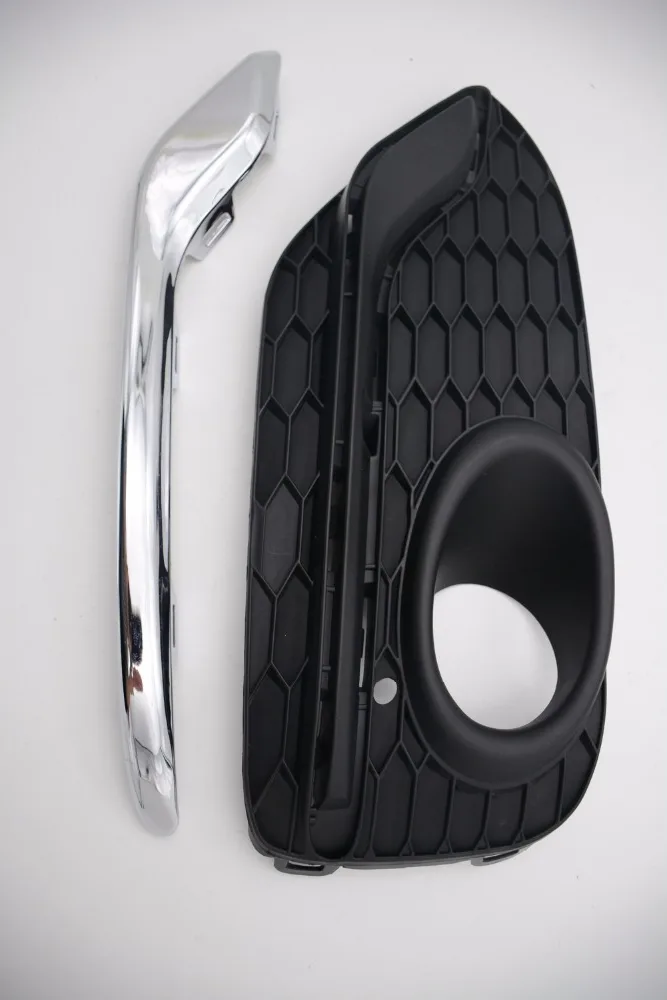 1 комплект левая Хромированная передняя противотуманная фара крышка для век