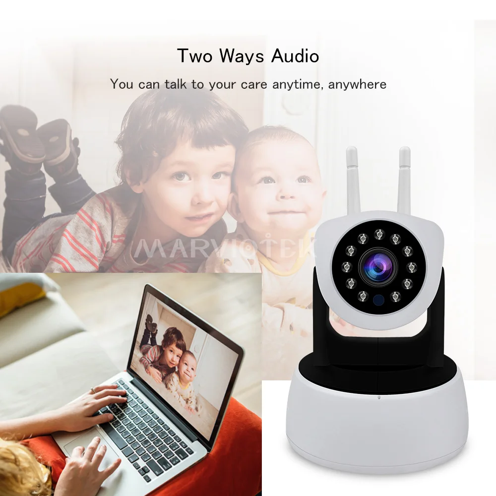 Радионяня Беспроводная IP камера 1080P HD Wifi двухсторонняя аудио запись мини