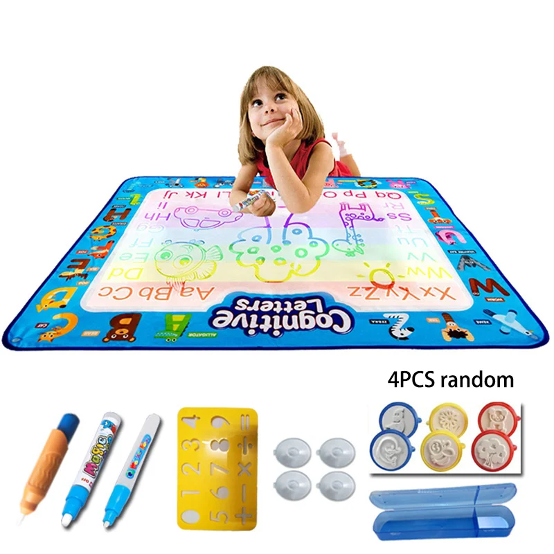 

Magic Drawing Mat Board Coloring Book Set Toys For Child Children Carpet Cloth Color Draw Toy Water Craft Paint Kid Doodle