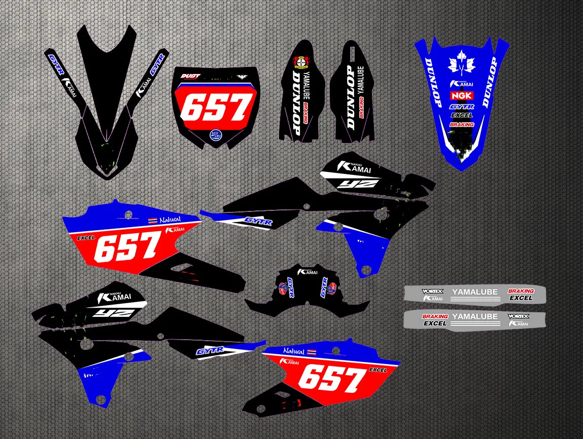 Наклейки на мотоцикл 3 м с номерами для Yamaha WRF250 WR250F 2015 2016 2017 2018 2019 WRF 250 | Автомобили