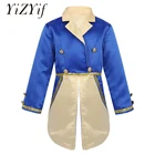 Костюм Принца для маленьких мальчиков, нарядный костюм-смокинг для ролевых игр, куртка для малышей на Хэллоуин, косплей, день рождения, тематическая вечеринка, пальто