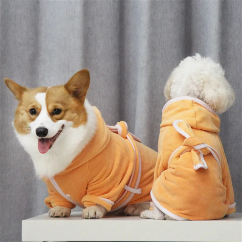 

Dog Bathrobe Soft Coats for Dogs Hoodie Bathing Jacket Dog Clothes for Medium Dogs Bathrobe for Cleaning Clothing Pets Jackets