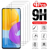 4PCS Tempered Glass For Samsung Galaxy M52 6 7  Screen Protector For Samsung M52 Samsun M52 Protective Film Cover