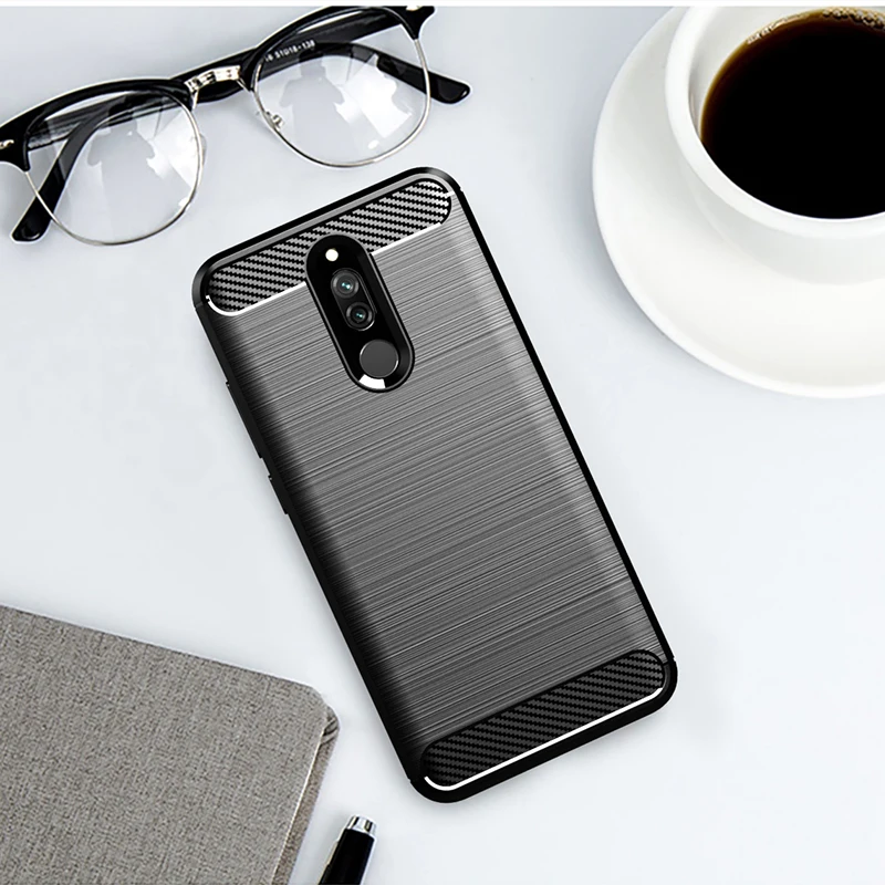 Чехол для Xiaomi Redmi 8A мягкий силиконовый матовый чехол из углеродного волокна Xiomi 8