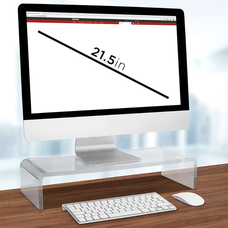 

Universal Computer Monitor Riser Stand for Home Office Business Desk Gamers Multi Media Platform for Laptop Printer