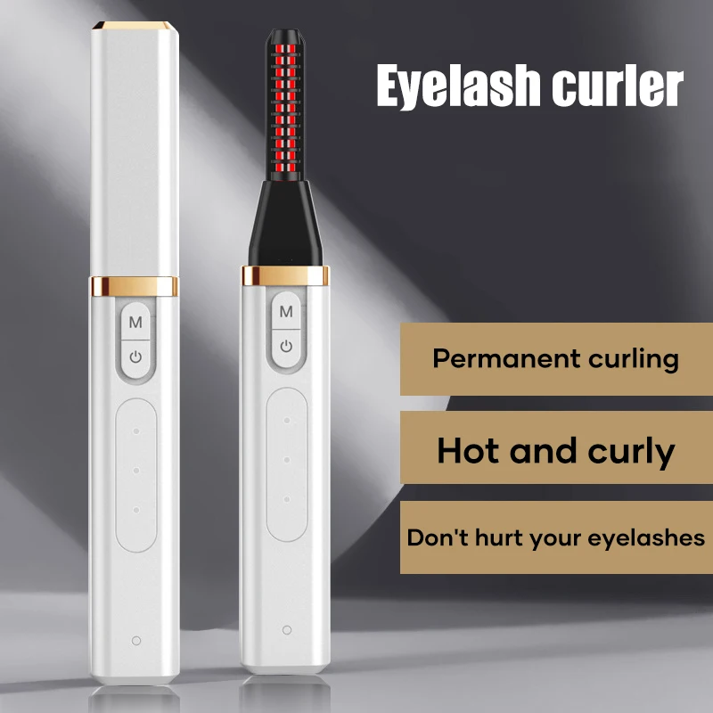 

USB Electric Eyelash Curler Heating Ions Heated Eyelash Curling Quick Natural Curling For Woman BFC996