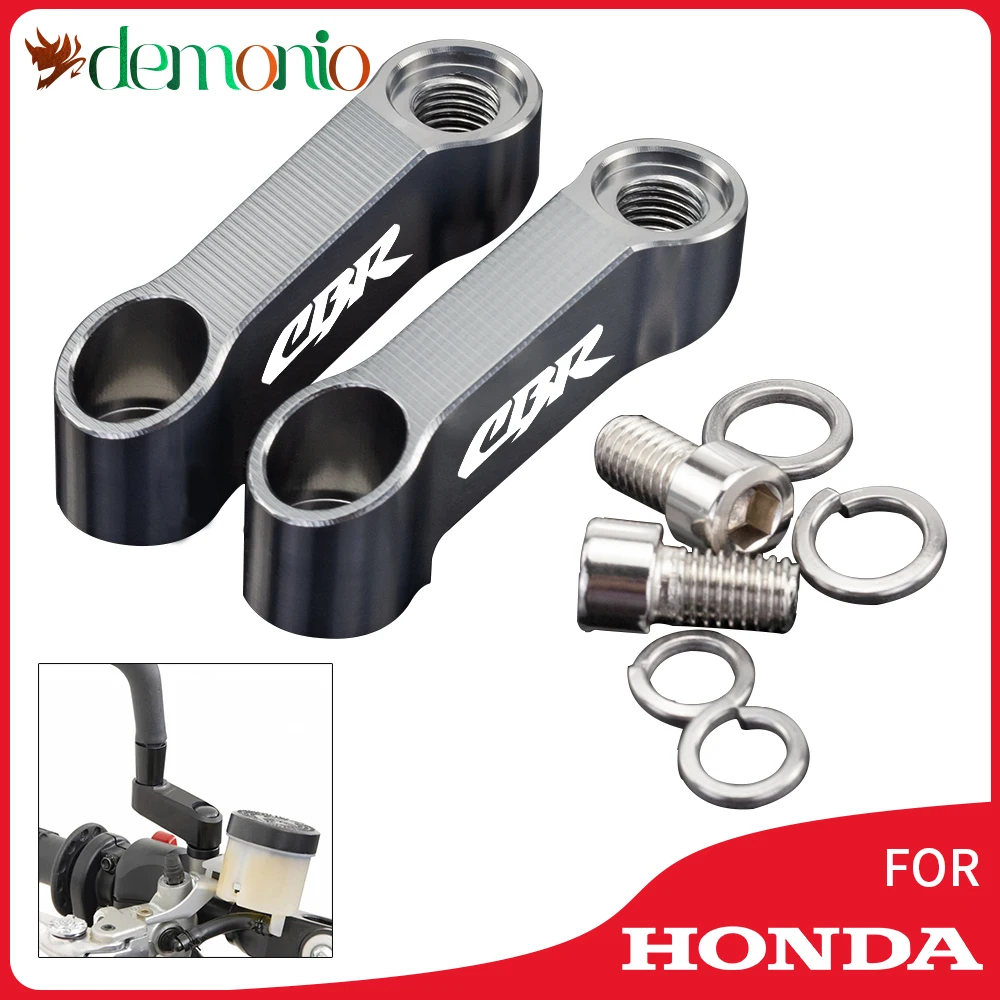 

For HONDA CBR 929 600 954 RR 125R 650R 650F CBR600RR Rearview Mirrors Extension Mount Bracket Riser Extend Adapter mirror riser