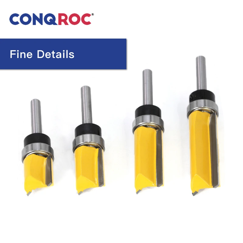 4 шт. удлиненные фрезы для роутера с прямым углублением набор шаблонов резки