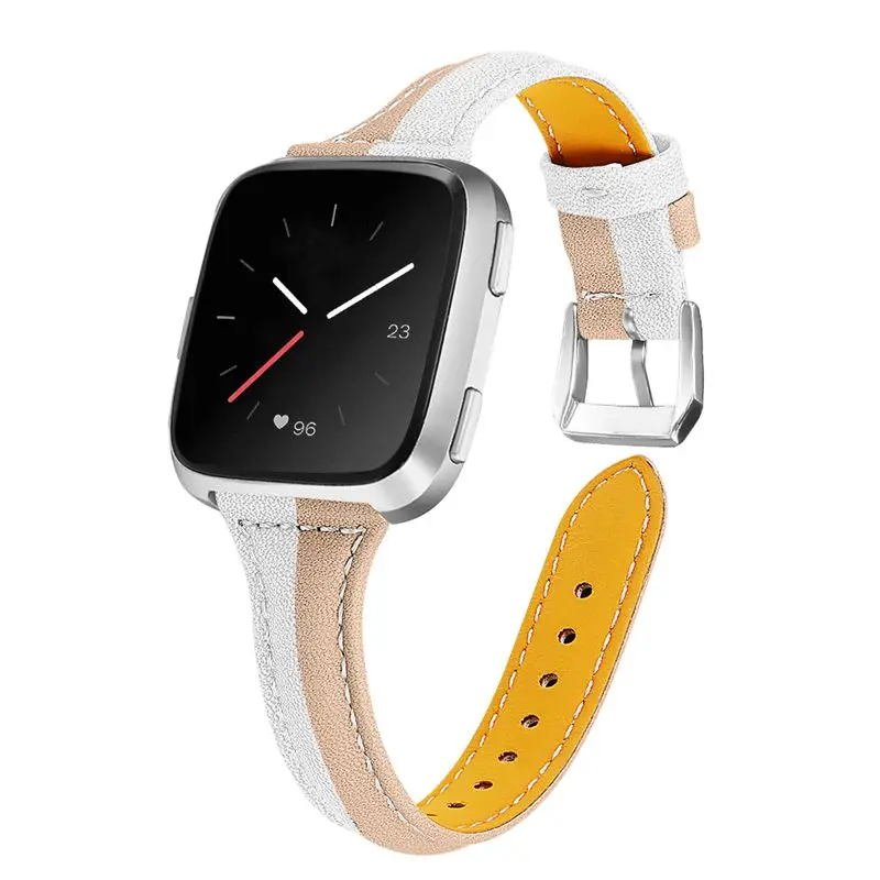 OULUCCI ремешок из натуральной кожи для Fitbit versa, ремешок на запястье браслет fit bit Lite Verse 2 Band аксессуары
