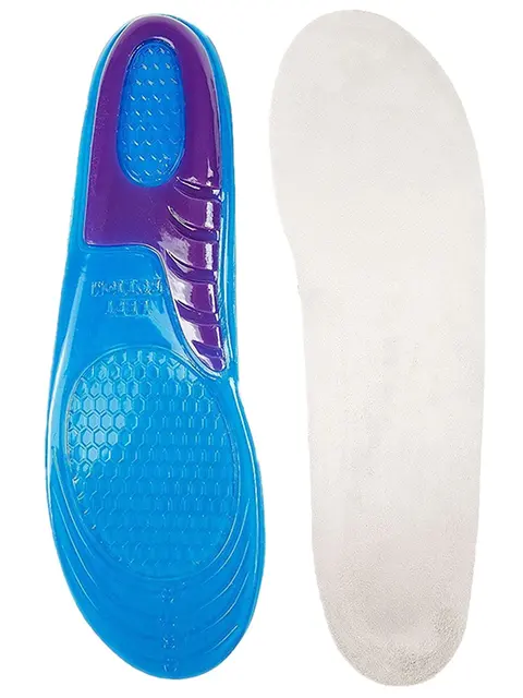 Silica Gel Orthotic Elastic Insoles Arch Support Shoe Pad Sport Running Gel Insoles Insert Cushion for Men Women Size 33-48 6