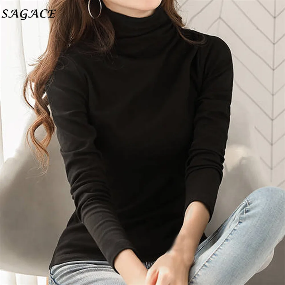 Sagace одежда кофты для женщин плюс размер длинный рукав льняная мешковатая блузка