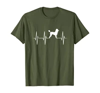 poodle t shirt dog heartbeat dog lover gift