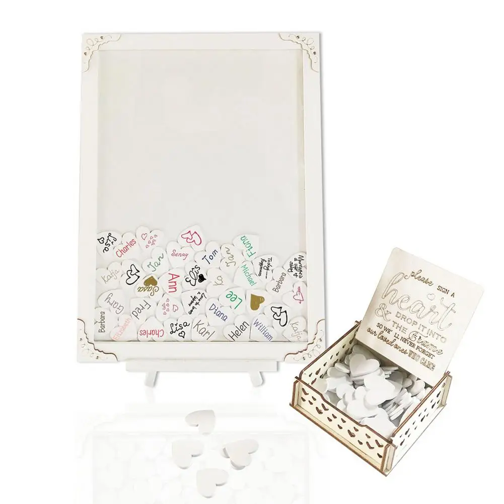 

Набор свадебных гостевых книг в деревенском стиле, гостевая книга в форме сердца, персонализированная Свадебная Гостевая книга, альтернати...